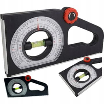 shumee Nastavljiv kotomer Falon-tech FT9978 z libelo, univerzalni goniometer 0-130°