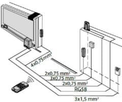 BFT BFT ares ultra BT B1000 KIT INT za drsna vrata 1000 kg