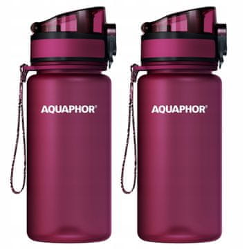 Aquaphor Filtrirna steklenica z vložki Aquaphor City 0,35 l majhna za otroke 2xbordo