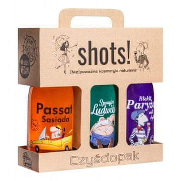 shumee LAQ Men's Clean Pack 3x500 ml (Sosedov Passat, Svak, Pariško modra) / 7404