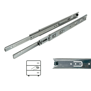 shumee Drsnik s krogličnim ležajem H45, polni izvleček, 400 mm, 30 kg, Riex NB45