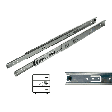 shumee Drsnik s krogličnim ležajem H45, polni izvleček, 450 mm, 30 kg, Riex NB45