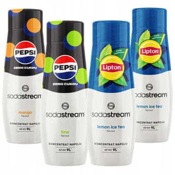 SodaStream Sirupi Sodastream 2x ledeni čaj limona + PepsiMax mango + PepsiMax limeta