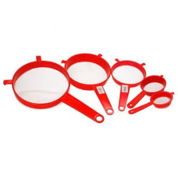 Primpol Komplet petih sit 6 cm, 8 cm, 12 cm, 15 cm, 18 cm za sejanje in pasiranje