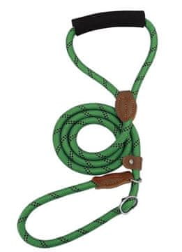 shumee Povodec za ovratnico za PSE, nedrseč, zelen, dolžina 130 cm, premer 8 mm