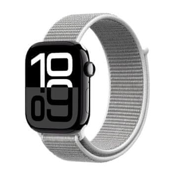 Crong Crong Nylon - športni pašček za Apple Watch 44/45/46/49 mm (srebrno siv)