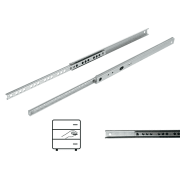 shumee Drsnik s krogličnim ležajem H17, delni izvleček 246 mm, 10 kg, Riex NB17