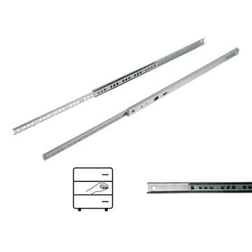 shumee Drsnik s krogličnim ležajem H17, delni izvleček 342 mm, 10 kg, Riex NB17
