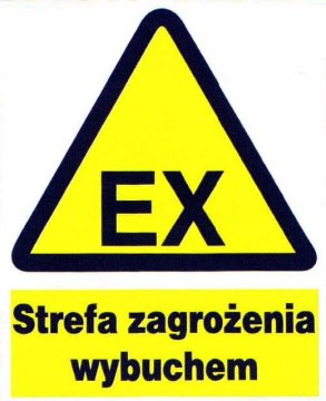 shumee ZOO-18 - Območje eksplozijske nevarnosti EX - znak za zdravje in varnost