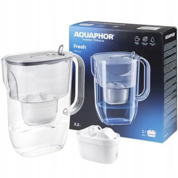 Aquaphor Vrč za filtriranje vode Aquaphor Fresh 3,2 l sive barve z vložkom Maxfor
