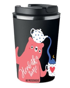 shumee Vrhunska termo skodelica s potiskom medvedka za čaj 350 ml 0,35 l KT_029