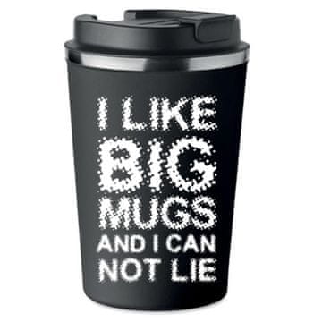shumee Premium termo skodelica s potiskom I like BIG mugs za kavo 350 ml KT_095