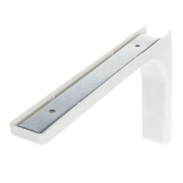 shumee Riex JK28 Nosilec za polico s plastičnim pokrovčkom - bel 237x143x34 mm