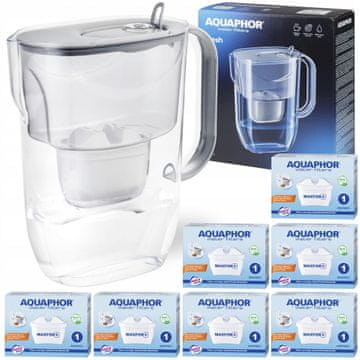 Aquaphor Vrč za filtriranje sive vode Aquaphor Fresh 3,2 l s 7 kartušami Maxfor+
