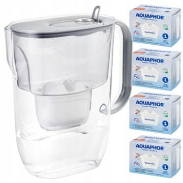 Aquaphor Vrč za filtriranje sive vode Aquaphor Fresh 3,2 l s 4 kartušami Maxfor+