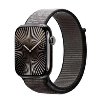 Crong Crong Nylon - športni pašček za Apple Watch 44/45/46/49 mm (nočno siv)