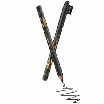 Revers EYE BROW STYLIST leseni svinčnik za obrvi s čopičem, ČRN, 1,2 g