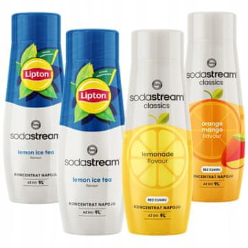 SodaStream Sirupi 2x ledeni čaj limona + limonada + pomaranča in mango