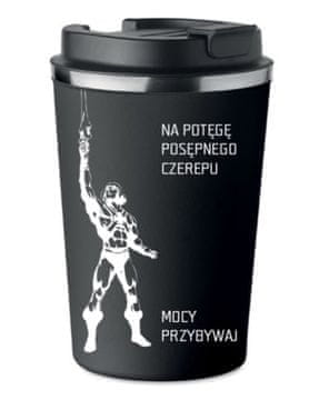 shumee Vrhunska termo skodelica s potiskom MOČI TEMNE SKULPTURE 350 ml KT_021