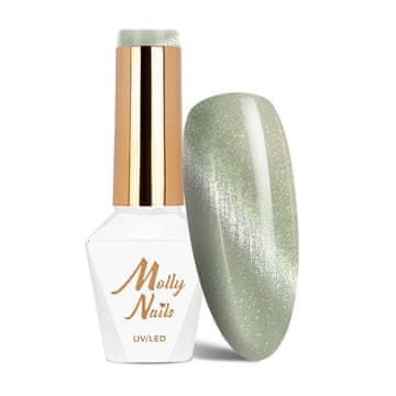 shumee Hibridni LED/UV gel lak Molly Nails Cat Eye Crystal Water št. 162 8 g