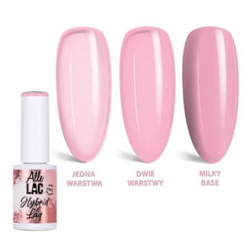 shumee Hibridni LED/UV gel lak Nudes Rose Smoke AlleLac hema/Di-hema Free 6g