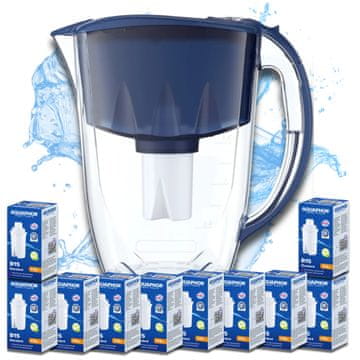 Aquaphor Aquaphor Ideal 2,8 l temno moder filter vrč + 10 filtrov B15, B100-15