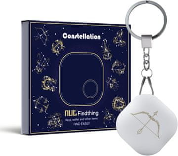 shumee Bluetooth lokator predmetov Obesek za ključe Denarnica Nahrbtnik Bela