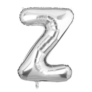 shumee Dekoracije folija balon črka Z srebrn 40 cm dekoracija za rojstni dan