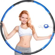 shumee Hula HOP pena za hujšanje, športna in fitnes, črno-modra, 1 kg, 88 cm
