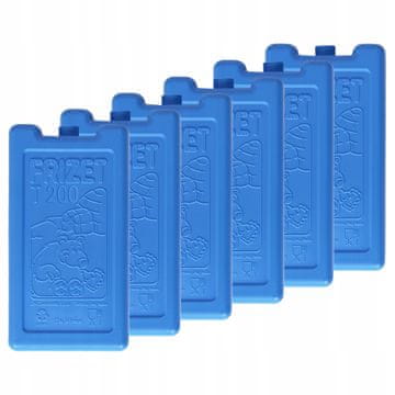 shumee Hladilni vložki za potovalno hladilno torbo, termo torba, 6 x 200 ml