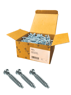 shumee Riex JD65 Confirmat 7,0x50 mm, HEX, (pakiranje 250 kosov), beli cink