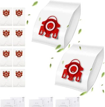 shumee 10 vrečk za sesalnik Miele GN hyclean 3D compact C1/C2/C3 + 3 filtri