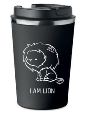 shumee Premium termo skodelica s potiskom I AM lion LEW 350ml 0.35l KT_020