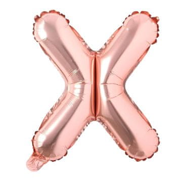 shumee Dekoracije folija balon črka X roza 40 cm dekoracija za rojstni dan