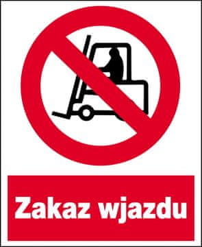 shumee Znak ZZO-4 Varnost in zdravje pri delu Prepovedan vstop viličarjem