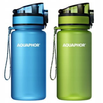 Aquaphor Aquaphor City 0,35 l modro-zelena filtrirna steklenica s kartušami