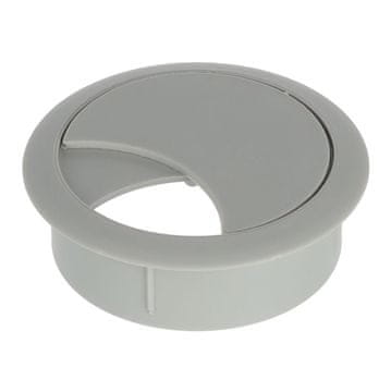 shumee Okrogla kabelska uvodnica 60 mm svetlo siva plastika H20 Riex EK62