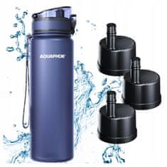 Aquaphor Aquaphor City filtrirna steklenica 800 ml temno modra + 3 kartuše