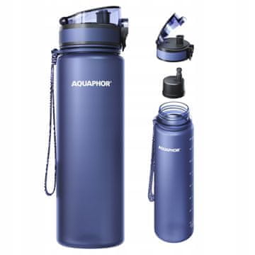 shumee Aquaphor City velika filtrirna steklenica 800 ml temno modra vadbena steklenica