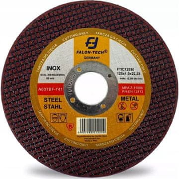 shumee Falon-Tech rezalni disk za kovino iz nerjavečega jekla 125x0,8 mm