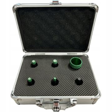 shumee Komplet diamantnih luknjačev MMD Ø6-35 mm + adapter M14 + kovček