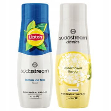 shumee 2 sirupa SodaStream ledeni čaj z limono in bezgom brez sladkorja