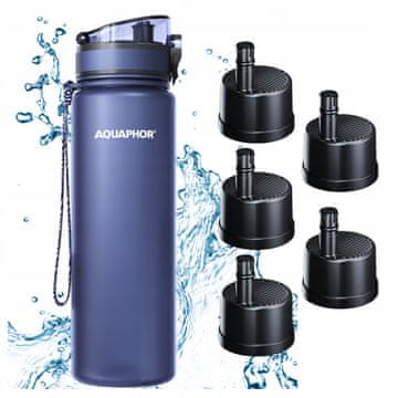 Aquaphor Aquaphor City filtrirna steklenica 800 ml temno modra + 5 kartuš