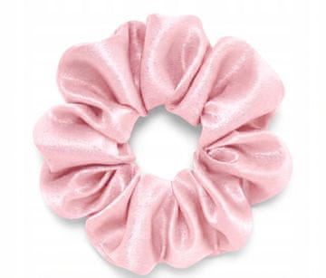 shumee Svilen trak za lase scrunchie mulberry 6A roza M srednje premium