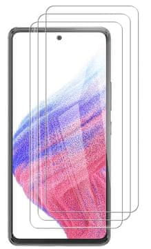 shumee 3x 9H kaljeno steklo za Samsung Galaxy A53 visoka zaščita, trdno