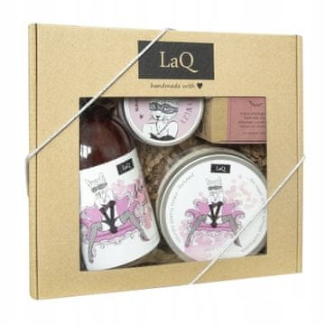 LaQ LAQ set: Peony Cat 4 - gel 500ml + pena + maslo + piling / 6612