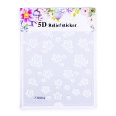 Allepaznokcie 5D nalepke za nakit, samolepilne konveksne akrilne rože Z-D3074
