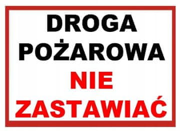 shumee ZI-2 - tabla s prometnim znakom - Gasilska cesta, ne blokirajte