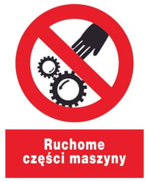 shumee ZZO-40 oznaka varnosti in zdravja pri delu Premični deli stroja