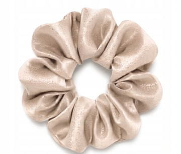 shumee Svilen trak za lase scrunchie mulberry 6A bež M srednje premium